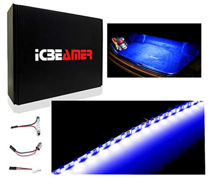 12" High Power Blue 18 SMDs 2835 LED Strip Light Universal Fit Car Trunk Cargo Area or Interior Illumination Cargo Area or Interior Illumination Decoration (Blue)