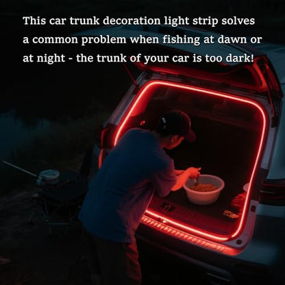 LED Lights for Car Trunk (4M/158in-Dynamic Flowing / Red)