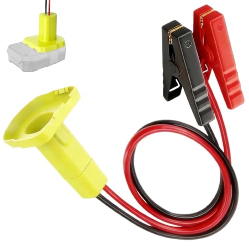 2FT Portable Jumper Starter Cable Adapter Compatible with Ryobi 18V Battery
