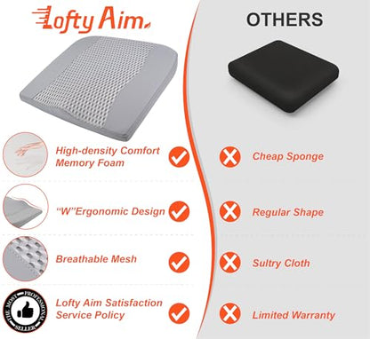 Car Seat Cushion (4d Mesh Gray)
