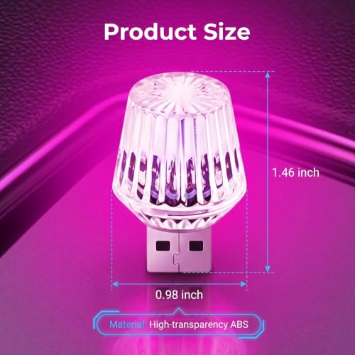 USB Car Interior Lights (Pink)