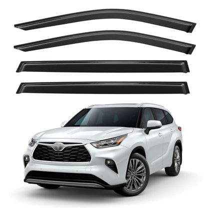 Window Visors Rain Guards for 2020 (2020-2026 Toyota Highlander)