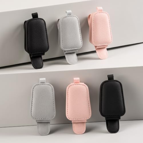Sunglasses Holder for Car Sun Visor (2 / Pink)