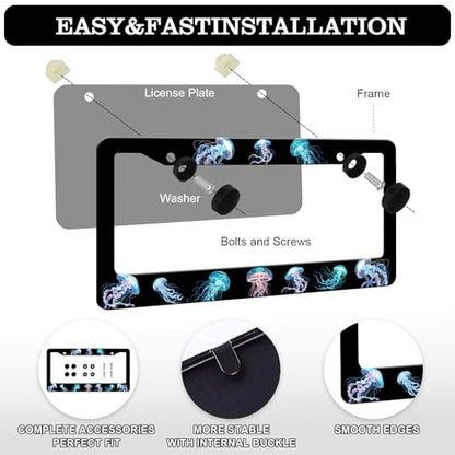 Jellyfish License Plate Frames (Jellyfish)