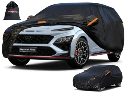 7 Layers Waterproof SUV Car Cover for Hyundai Kona 2017 (PE-Black / Custom Fit Hyundai Kona)
