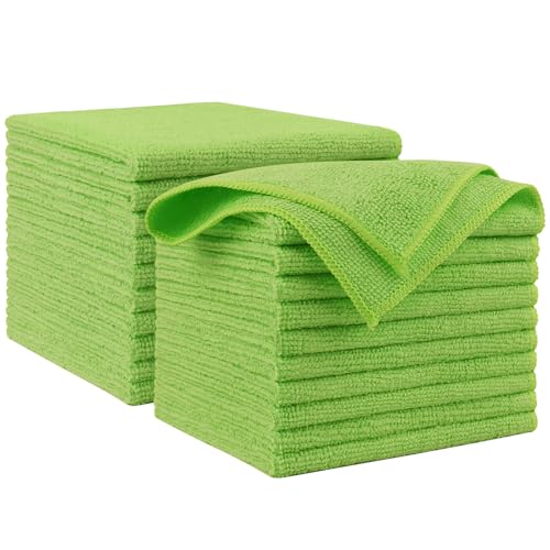 Microfiber Cleaning Cloth (Green / 20PK)