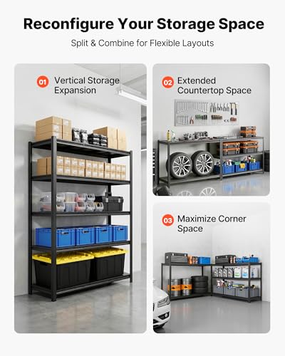 Garage Shelving (20" D x 48" W x 71.4")