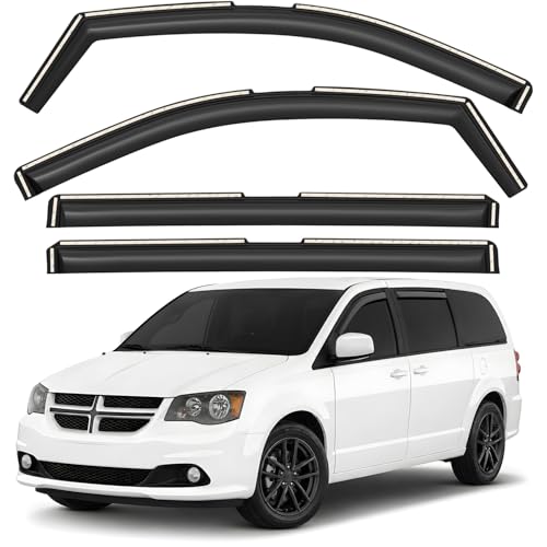 Window Deflectors Smoke Tinted In (For Grand Caravan 08-20)