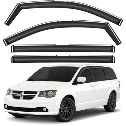 Window Deflectors Smoke Tinted In (For Grand Caravan 08-20)