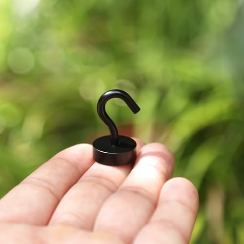 Magnetic Hooks Steel Tube Design for Cruise (Black / 32lb Magnetic Hooks)