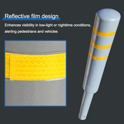 Metal Safety Bollard (Gray (1pcs))