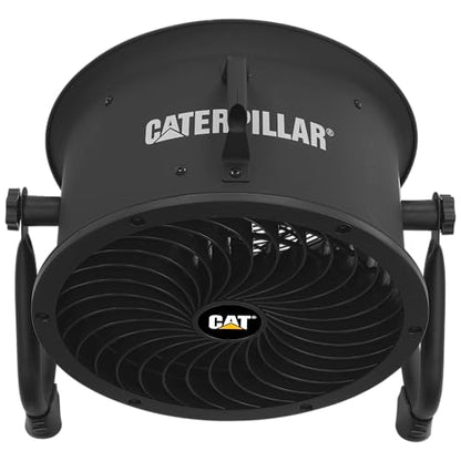 fans - 14”-Blade High-Velocity Drum Fan Heavy Duty Industrial Grade (Black, 2-in-1): 2,300 CFM, 4-Speed, 360 Degree Adjustable Drum Head, Dual Ball Bearing Motor with Die-Cast Cover (HVD-14AC-BLK) (Black / Floor)