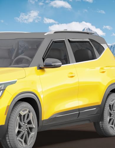 in Channel Window Visors Rain Guards for Kia Seltos 2021 (2021-2026 Kia Seltos)