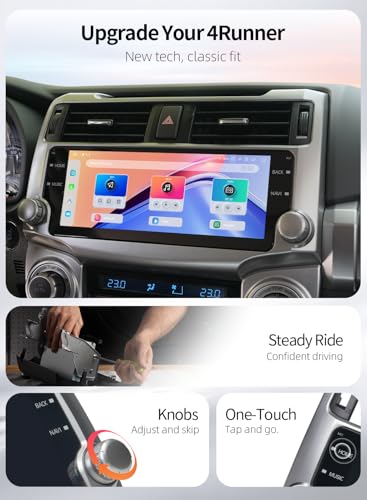8GB+256GB Android 13 Car Radio for Toyota 4Runner 2010 (Silver)