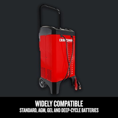 Wheeled 6A Car Battery Charger & Maintainer (175 Amp)