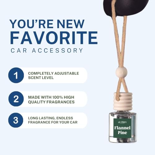 CANDECraftCo 2 Pack Hanging Car Air Freshener Diffuser for Essential Oils