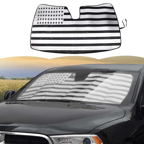 Windshield Sunshade Sun Shade Heat Shield Window Sun Visor Mat for Dodge Durango 2011 (US Flag)