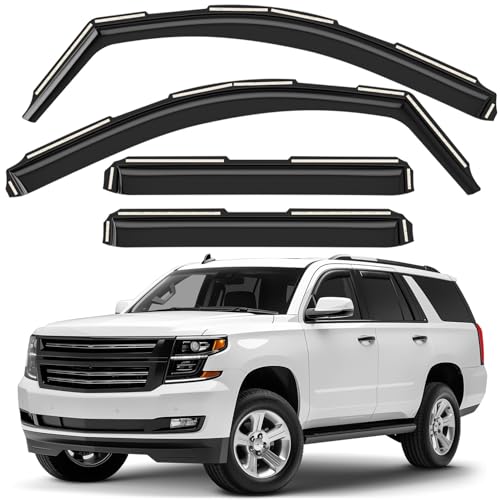 Window Deflectors Smoke Tinted in (For Tahoe 15-20)