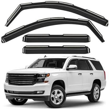 Window Deflectors Smoke Tinted in (For Tahoe 15-20)