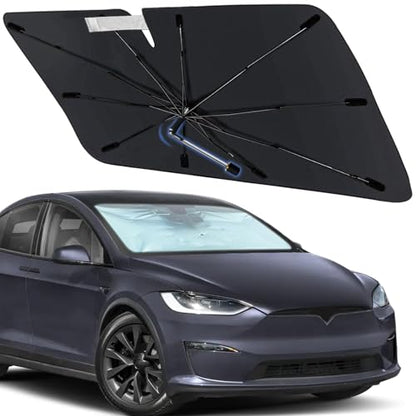 Windshield Sun Shade Umbrella for Tesla Model X 2016 (for Model X 2016-2026)