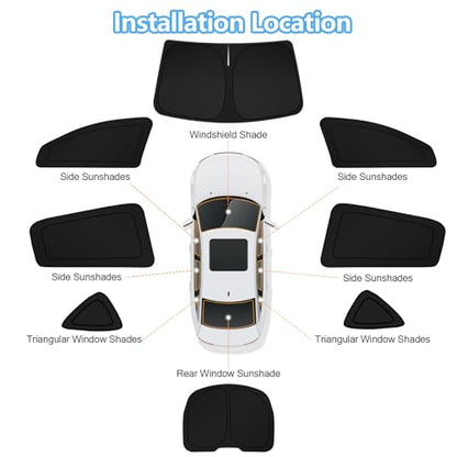 Car Window Shades for Tesla Model Y 2020 (FOR | Model Y 2020-2024 (8pcs))