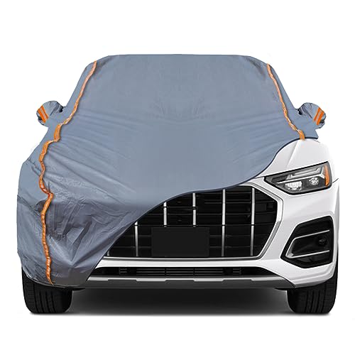 6 Layers PEVA Premium Full Car Cover Fit for SUVs MPV Pickup Sedan hatchback Rain and snow protection (Surrounding reflective strip / SUV-L ( Fit for SUV 181"- 190" ))