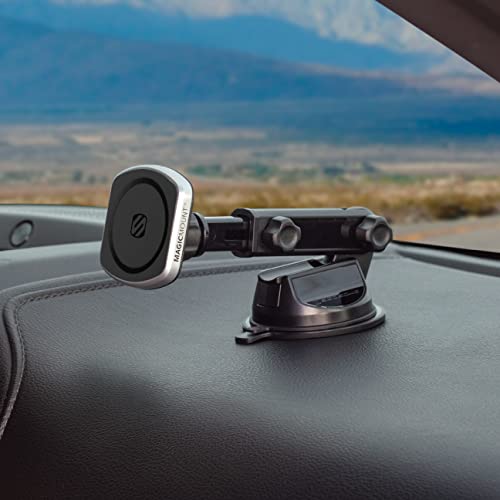 MP2WDEX2 XTSP MagicMount Pro2 Magnetic Car Phone Holder Extendo Telescoping Windshield or Dashboard Mount with Suction Cup Compatible with MagSafe (1 Pack)