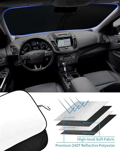 2026 Upgrade Front Windshield Sunshade fit for Ford Escape 2013 (For Ford Escape 13-19)