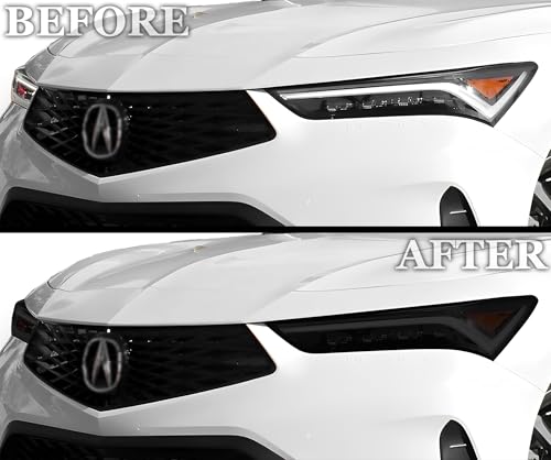 Full Headlight Taillight Tint Kit Compatible with Acura Integra 2023 (Full Kit / Dark Smoke)