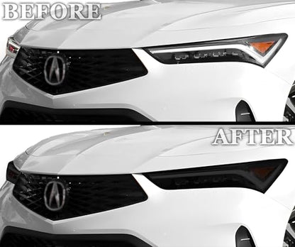 Full Headlight Taillight Tint Kit Compatible with Acura Integra 2023 (Full Kit / Dark Smoke)