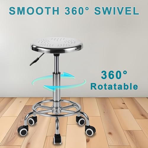Rolling Stool (Plata)
