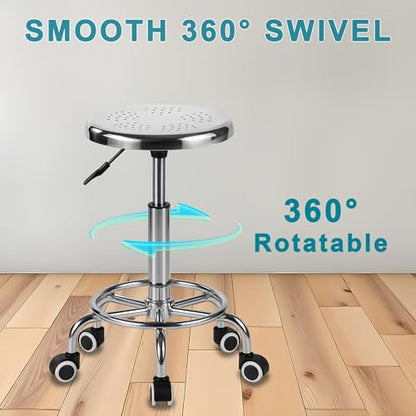 Rolling Stool (Plata)