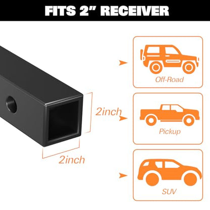 53" x 19" Hitch Mount Cargo Carrier Basket 500LB Capacity with Hitch Stabilizer (53" x 19" x 5")