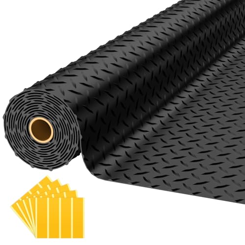 8x20 FT Garage Floor Mat (8x20 FT / Black)