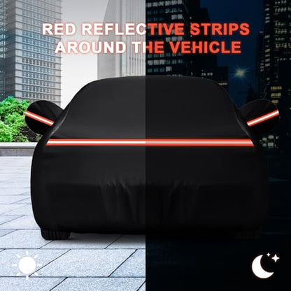 QUNSUNUS Waterproof Car Cover for Ford Mustang 1969 (for Mustang 1969-1973)