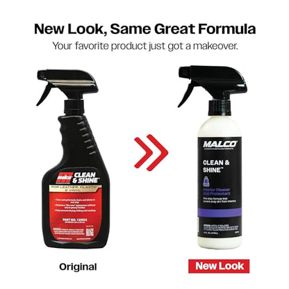 Clean & Shine Interior Car Cleaner and Dressing Spray (16 Fl Oz (Pack of 1))