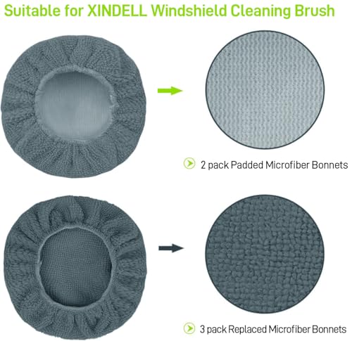 XINDELL 5 Pack Microfiber Pads (Grey)