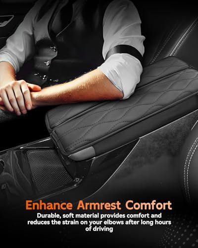 for 2021 2025 2026 Buick Envision S Center Console Cover Armrest Box Cover for Envision S (Buick Envision S-Thickened Black)
