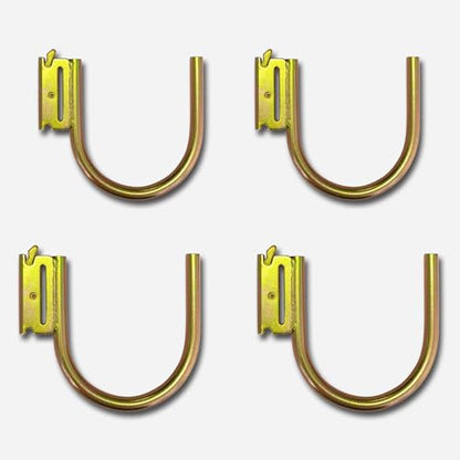 4-Pack 4-Inch J Hooks for E-Track and X-Track Rails (4" (04 Pack))