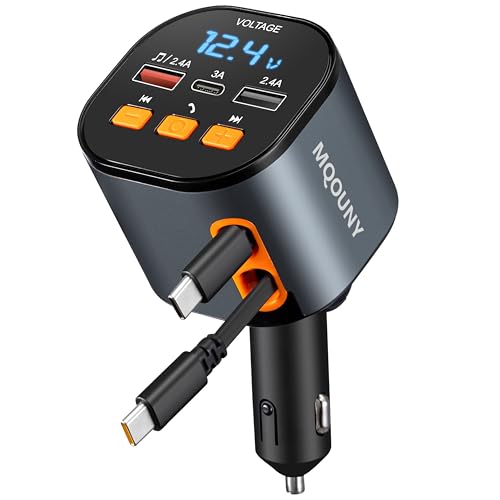 Retractable Car Charger (BLACK-TYPEC)