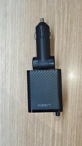 Retractable Car Charger (Carbon Black / 31.5 Inch)