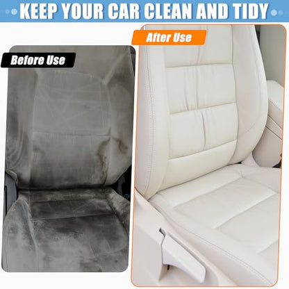 250 PCS Disposable Car Seat Covers Clear Plastic Vehicle Seat Protector Set with Steering Wheel (250 PCS / Car Seat Covers Set)