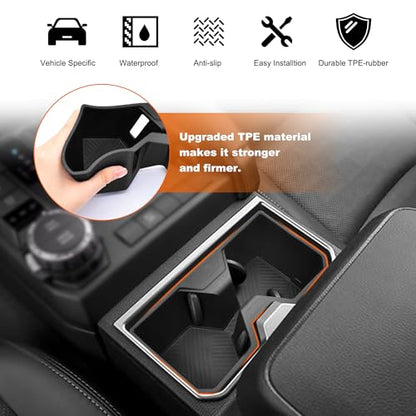 Cup Holder Inserts for 2025 2026 Toyota 4Runner Accessories (For 2025 toyota 4runner)