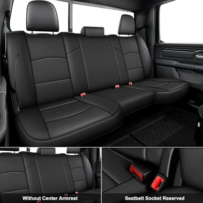 Custom Fit Seat Covers for Dodge Ram 2500 2019 (001# Black A / Ram 2019-2026 2500 Full Set)