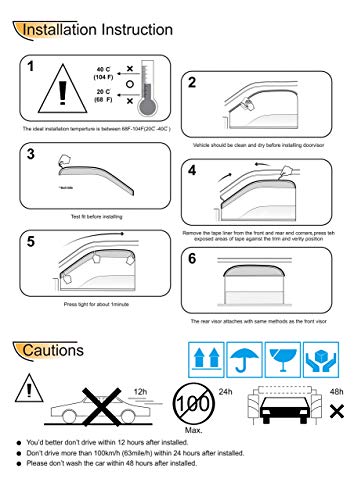 Window Visors for 2015 (15-22 colorado CrewCab(Outside))