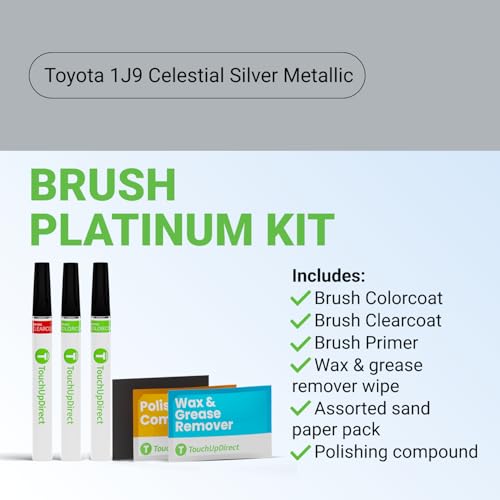 Car Paint Touch Up Brush Kit (Brush - Platinum Kit / Celestial Silver Metallic)