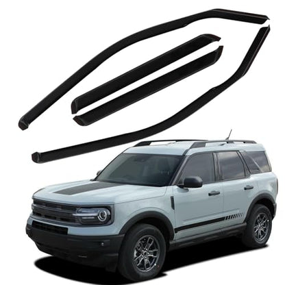 in Channel Window Visors Rain Guards Fit for 2021 (Fit for 2021-2026 Bronco Sport)