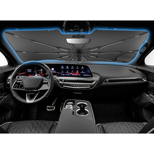 for 2026 Cadillac Lyriq Car Windshield Sun Shade Umbrella (2023-2026 Lyriq)