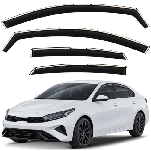 Window Deflectors Smoke Tinted in (For Forte 19-24)