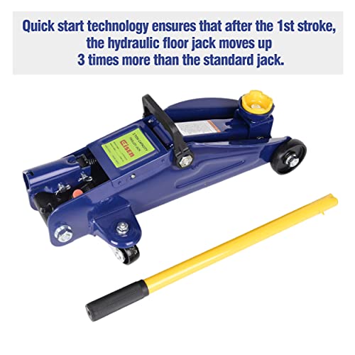 AAIN 2 Ton Hydraulic Floor Jack (2 ton / Blue)